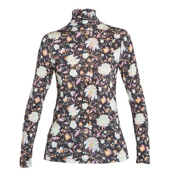 NEW ULLA JOHNSON aurelia turtleneck long sleeve top in nuit black - Picture 2 of 3